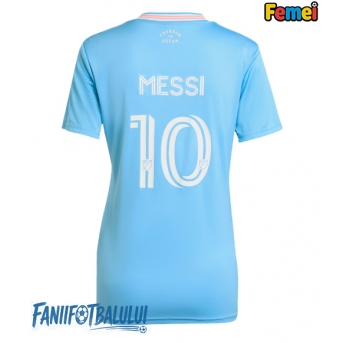 Inter Miami Lionel Messi #10 Tricou Fotbal Replică 2025-26 Femei Treilea